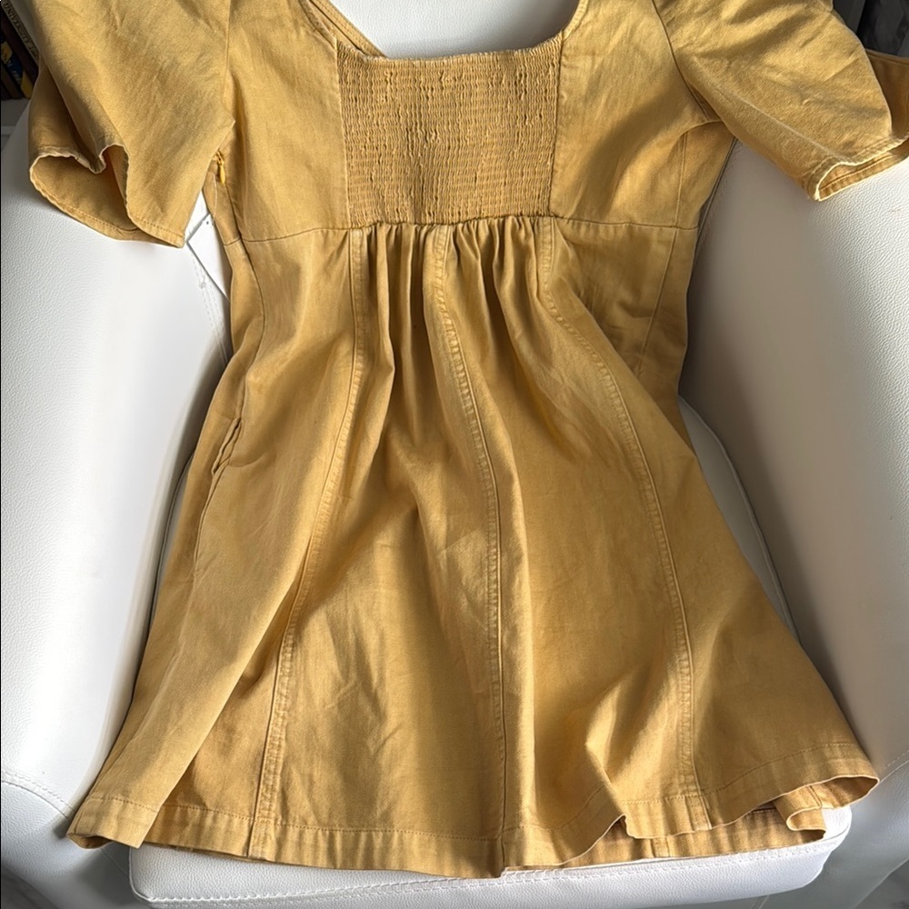 Free People Cheyenne Denim Mini Dress Women's - Picture 4 of 7